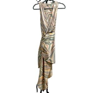 Dress Forum Marbled wrap dress - sz S **Like new, worn once**